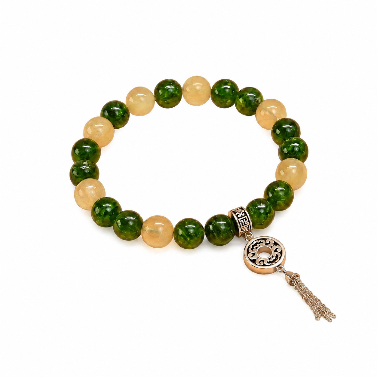 Vòng Đá Diopside Mộc Linh (Chrome Diopside) — Khơi Mở Trí Tuệ, Nuôi Dưỡng Thịnh Vượng