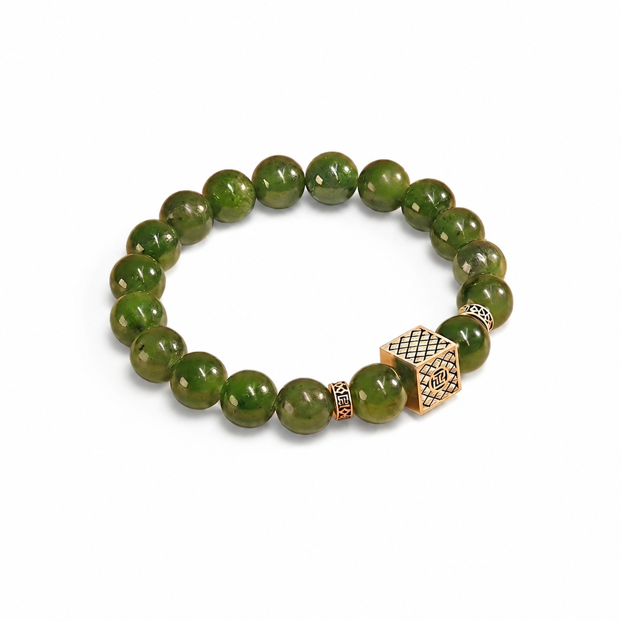 Vòng Đá Phật Ngọc Mộc Linh (Nephrite Jade) - Bình Tâm Dưỡng Khí, Vượng Phúc An Nhiên