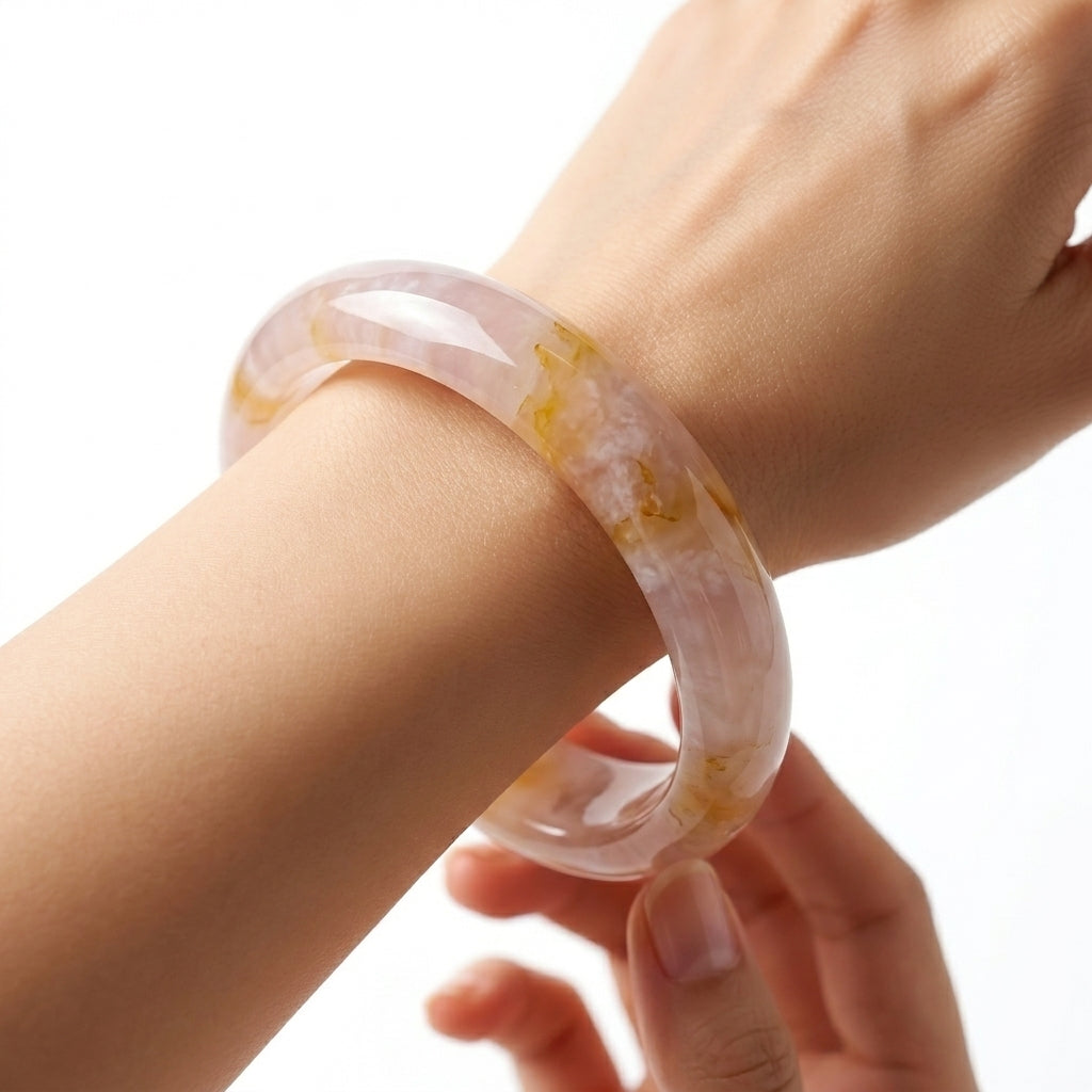 Vòng Thạch Anh Hồng Vân Vàng Rose Quartz — Dịu Dàng Thu Hút Yêu Thương
