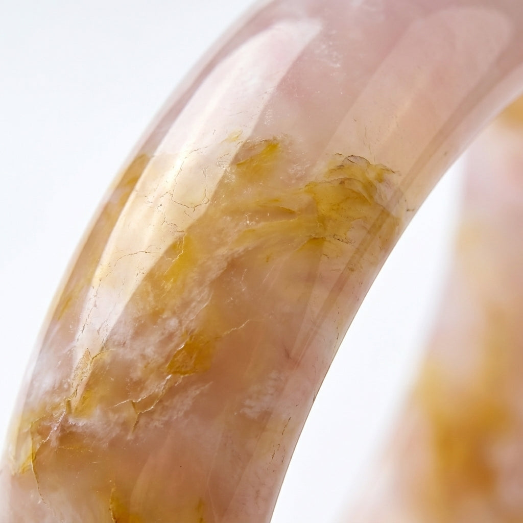 Vòng Thạch Anh Hồng Vân Vàng Rose Quartz — Dịu Dàng Thu Hút Yêu Thương