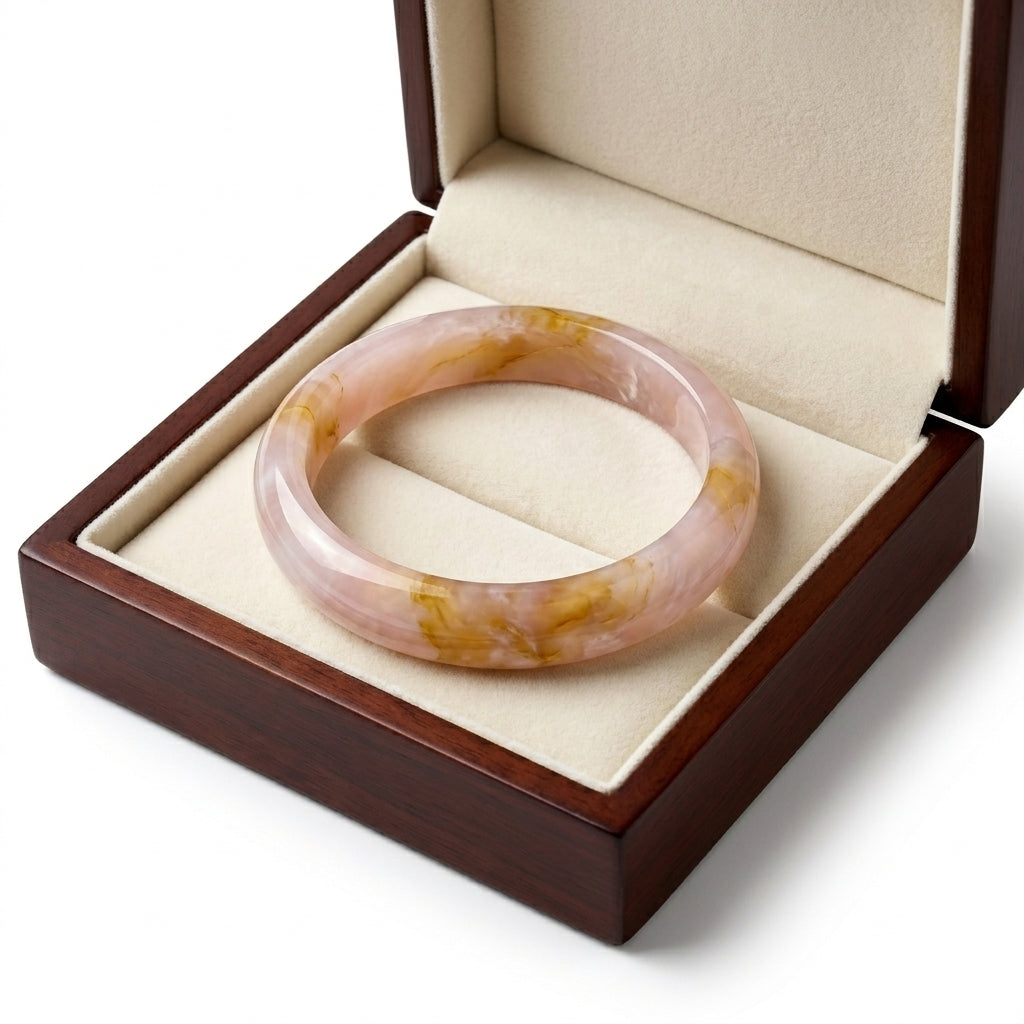 Vòng Thạch Anh Hồng Vân Vàng Rose Quartz — Dịu Dàng Thu Hút Yêu Thương