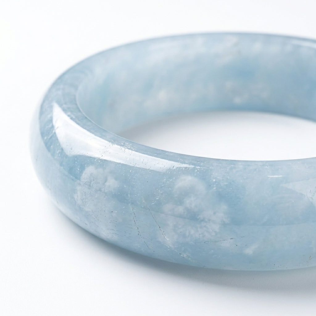 Vòng Ngọc Cẩm Thạch Lam (Blue Jadeite) — Thanh Tâm Khởi Vận