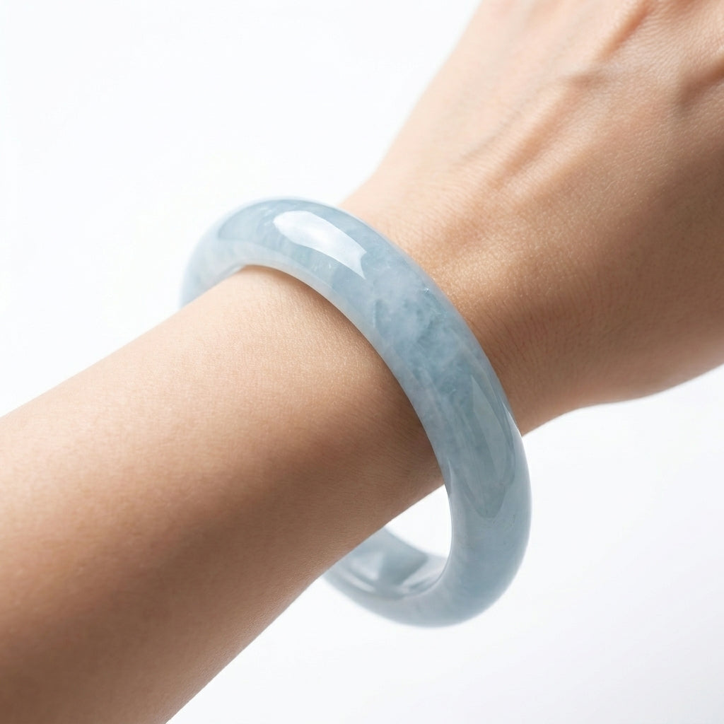 Vòng Ngọc Cẩm Thạch Lam (Blue Jadeite) — Thanh Tâm Khởi Vận