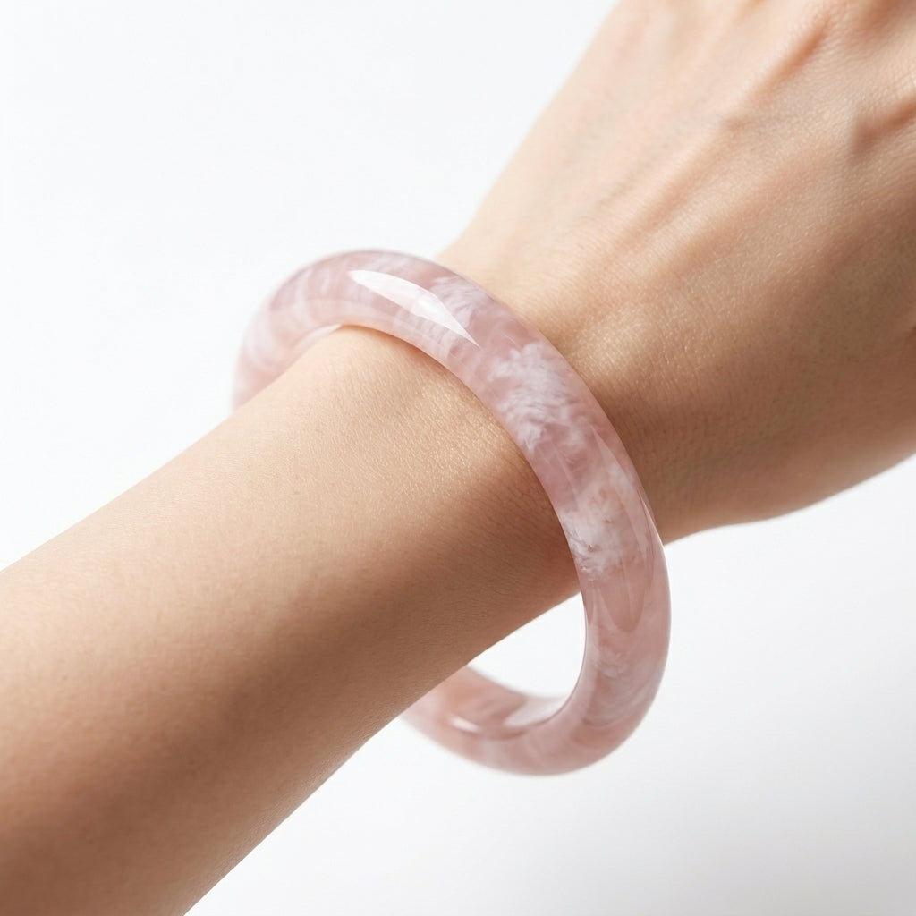 Vòng Thạch Anh Hồng Rose Quartz — Dịu Dàng Gọi Yêu Thương