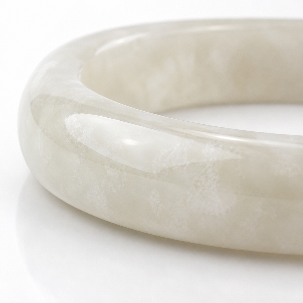 Vòng Bạch Ngọc Trắng White Jade — Thuần Khiết Tỏa An Nhiên