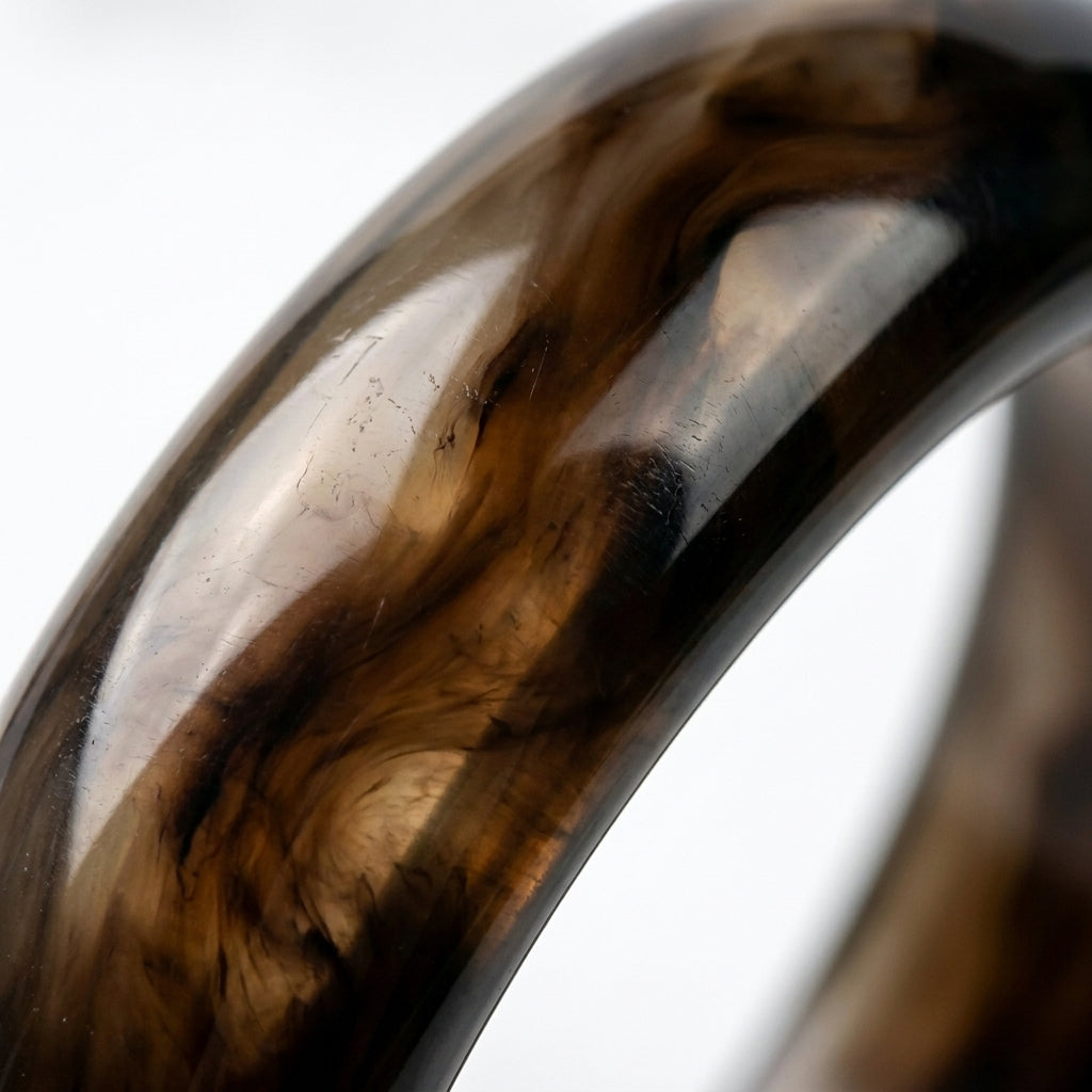 Vòng Mã Não Nâu Khói Hổ Phách (Smoky Brown Agate) — Trầm Tĩnh Tạo Nên Nội Lực