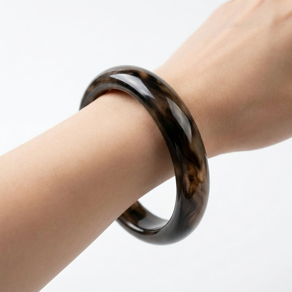 Vòng Mã Não Nâu Khói Hổ Phách (Smoky Brown Agate) — Trầm Tĩnh Tạo Nên Nội Lực