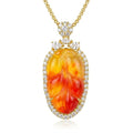Mặt Dây Chuyền Mã Não Đỏ Hoàng Diệp (Red Agate) — Rực Sáng Tài Lộc, Khơi Nguồn Thịnh Vượng