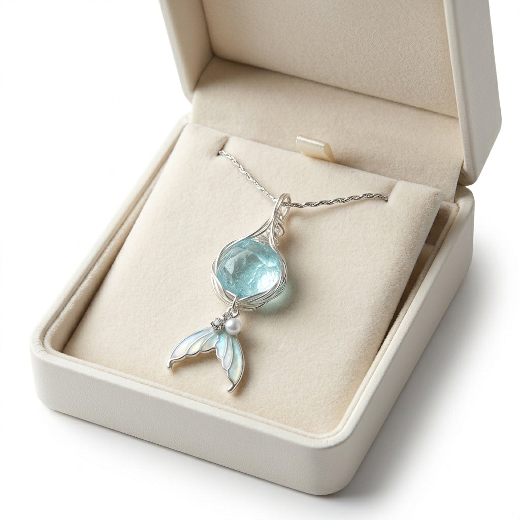 Mặt Dây Chuyền Aquamarine Thiên Ngư (Aquamarine) — Dòng Chảy Bình Yên Từ Đại Dương