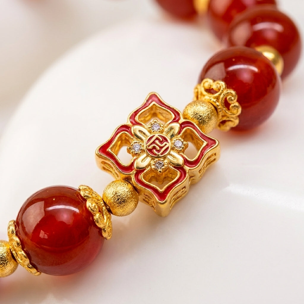 Vòng Garnet Lựu Đỏ (Red Garnet) Mộc Linh - Thắp Lửa Đam Mê, Hút Vượng Khí