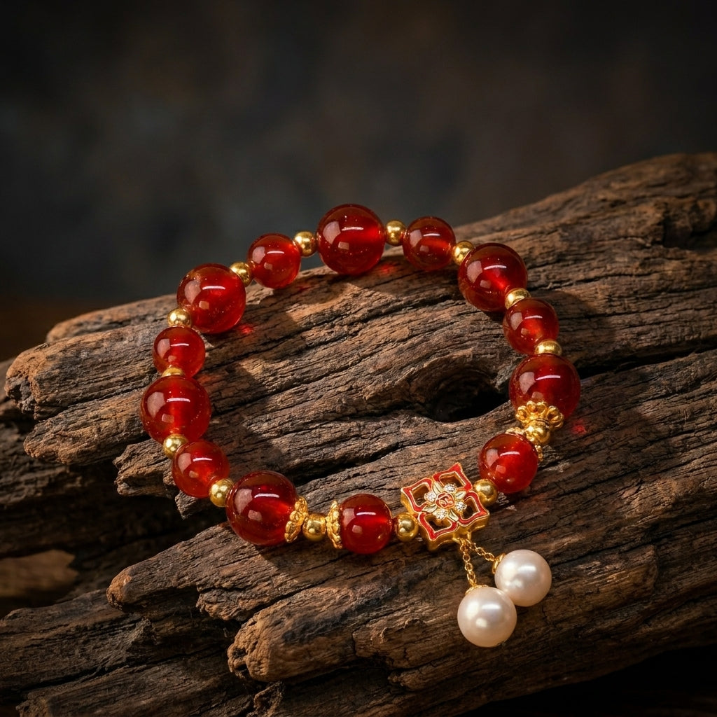 Vòng Garnet Lựu Đỏ (Red Garnet) Mộc Linh - Thắp Lửa Đam Mê, Hút Vượng Khí