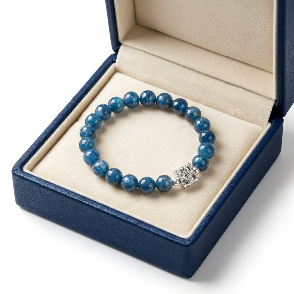 Vòng Apatite Biển Xanh (Blue Apatite) Mộc Linh - Khơi Mở Trí Tuệ, Dẫn Lối Thành Công