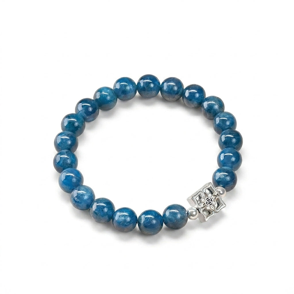 Vòng Apatite Biển Xanh (Blue Apatite) Mộc Linh - Khơi Mở Trí Tuệ, Dẫn Lối Thành Công