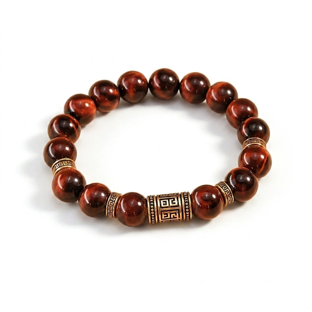 Vòng Đá Mắt Hổ Đỏ Mộc Linh (Red Tiger Eye) — Đánh Thức Bản Lĩnh, Thu Hút Thành Công