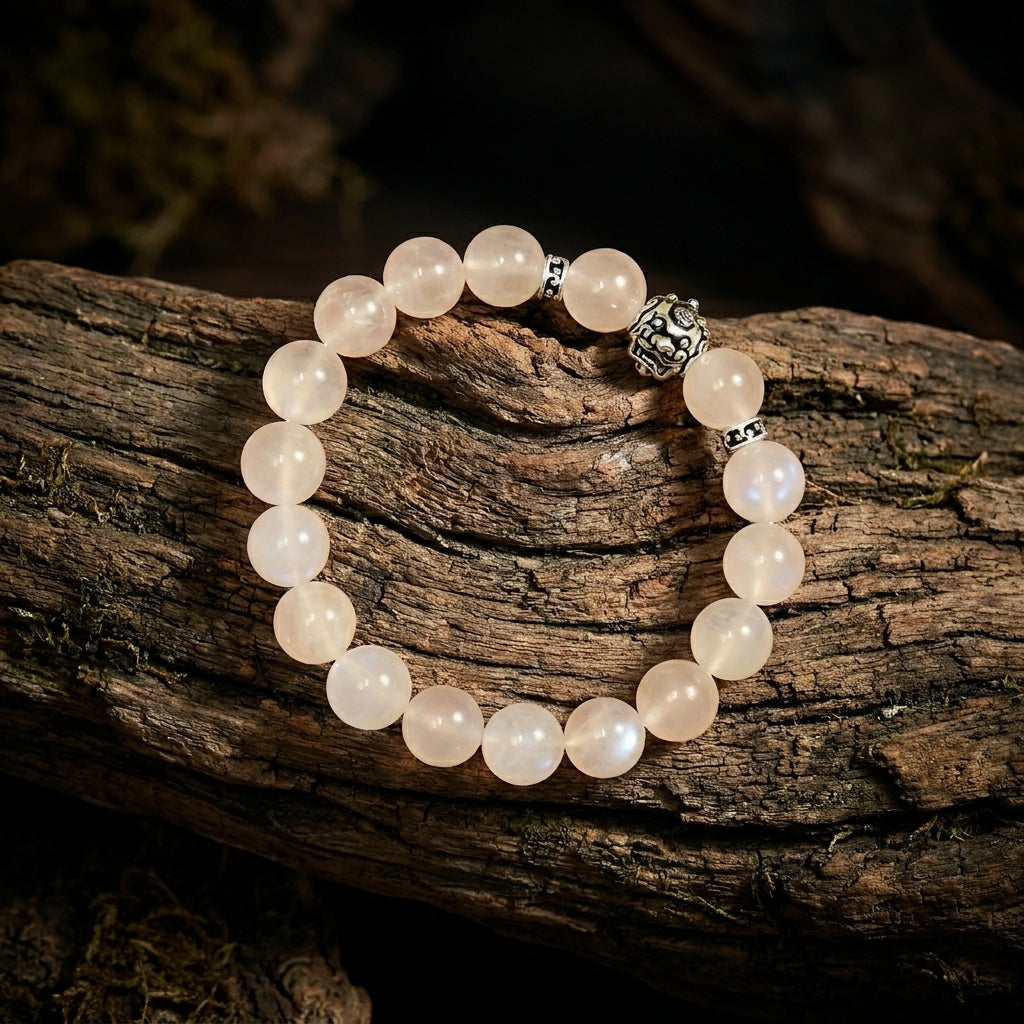 Vòng Đá Moonstone Mộc Linh (Moonstone) - Dịu Dàng Ánh Trăng, Nuôi Dưỡng Bình Yên