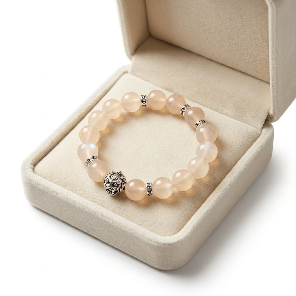 Vòng Đá Moonstone Mộc Linh (Moonstone) - Dịu Dàng Ánh Trăng, Nuôi Dưỡng Bình Yên