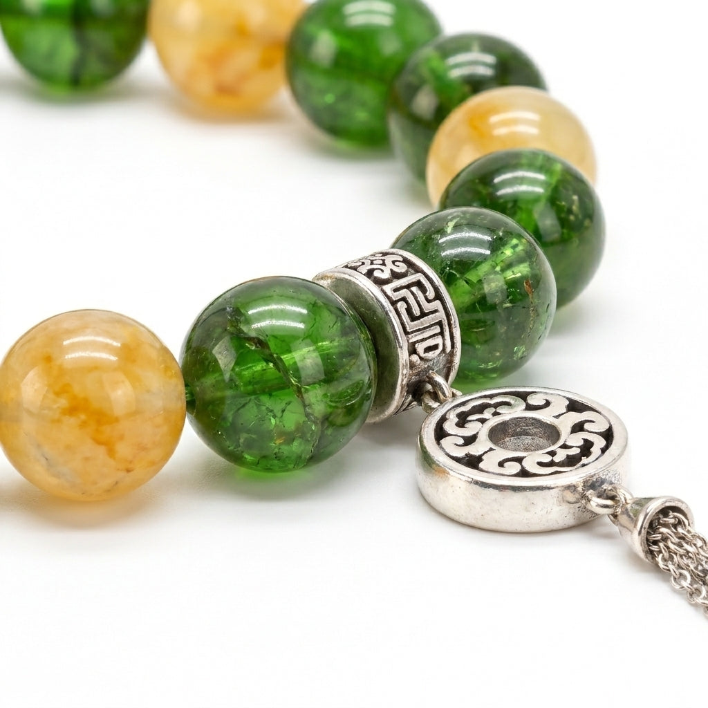 Vòng Đá Diopside Mộc Linh (Chrome Diopside) — Khơi Mở Trí Tuệ, Nuôi Dưỡng Thịnh Vượng