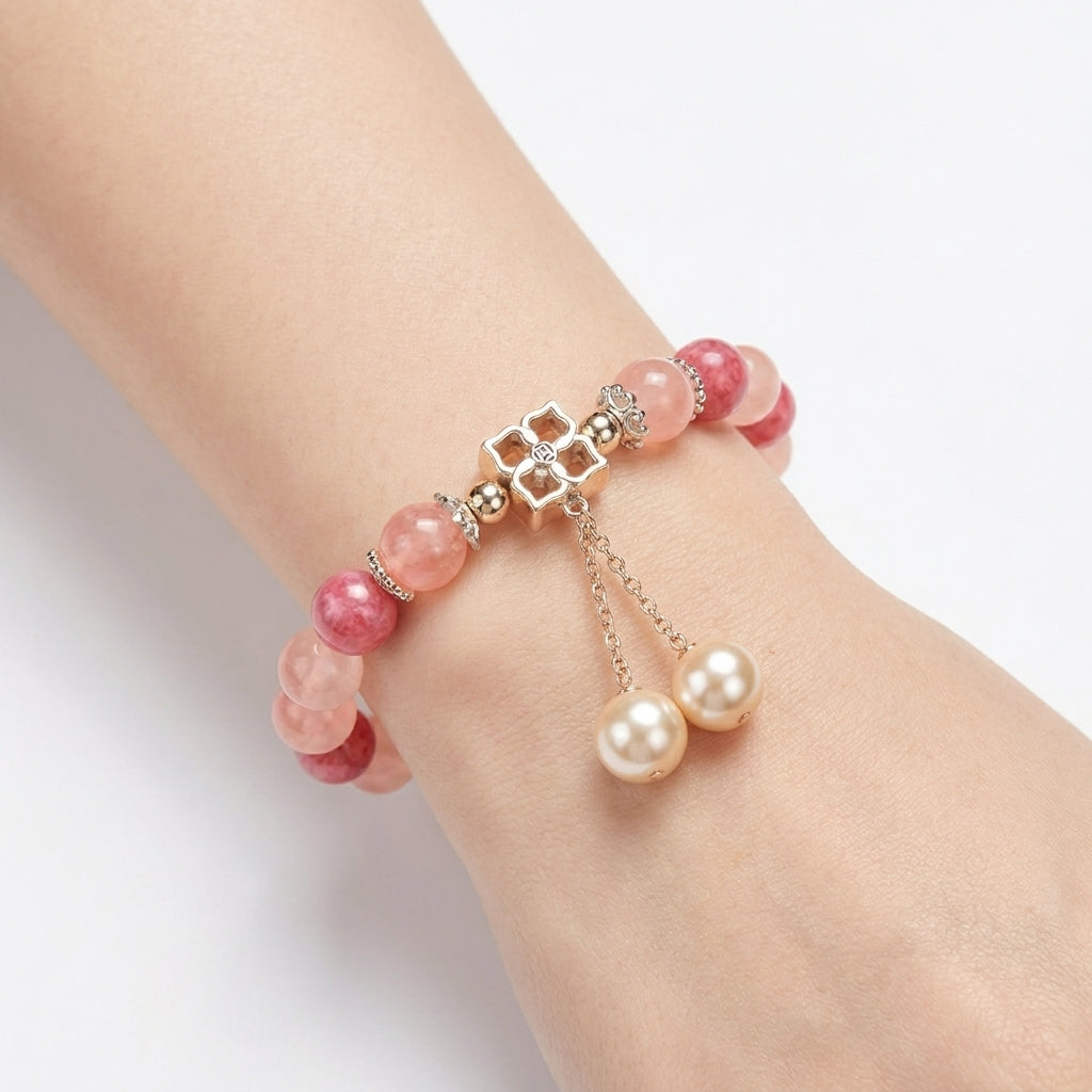 Vòng Thạch Anh Hồng (Rose Quartz) — Dịu Dàng Gọi Yêu Thương