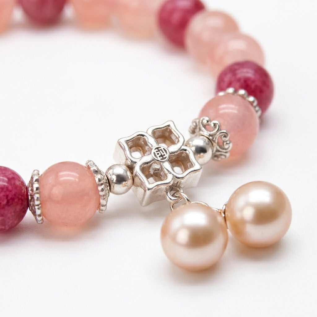 Vòng Thạch Anh Hồng (Rose Quartz) — Dịu Dàng Gọi Yêu Thương