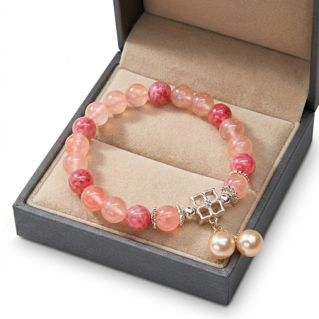 Vòng Thạch Anh Hồng (Rose Quartz) — Dịu Dàng Gọi Yêu Thương