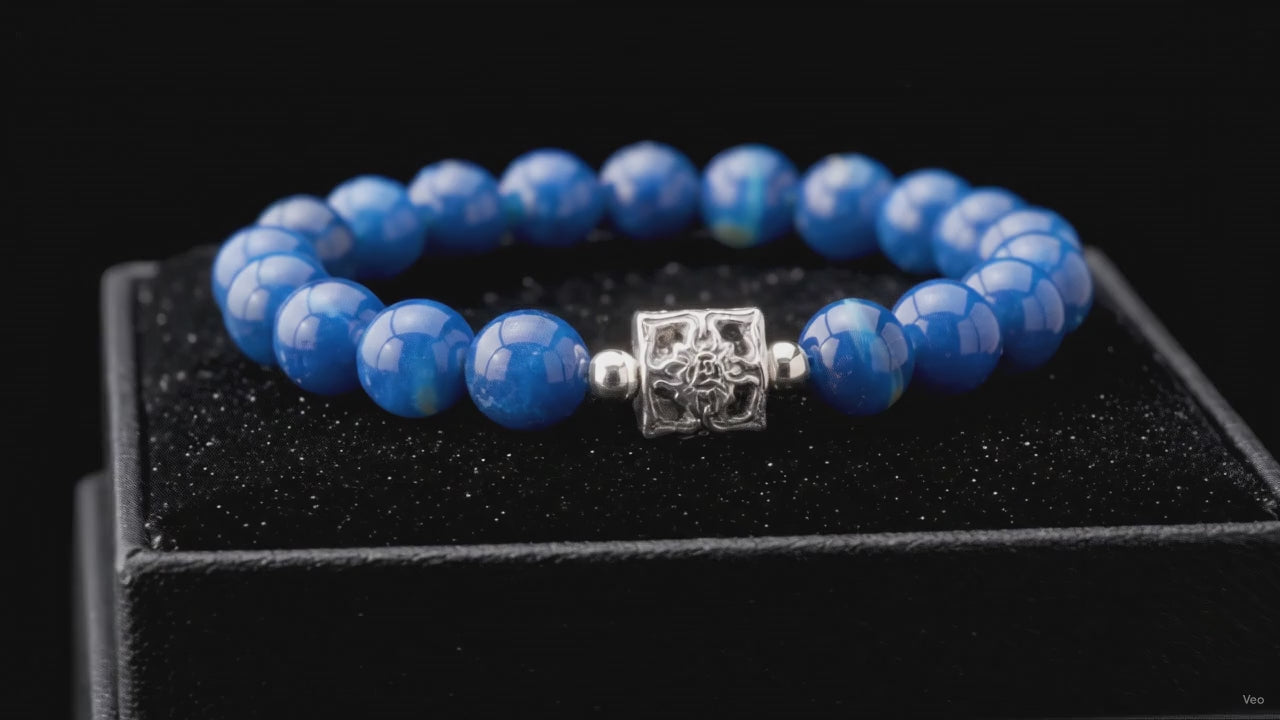Vòng Apatite Biển Xanh (Blue Apatite) Mộc Linh - Khơi Mở Trí Tuệ, Dẫn Lối Thành Công