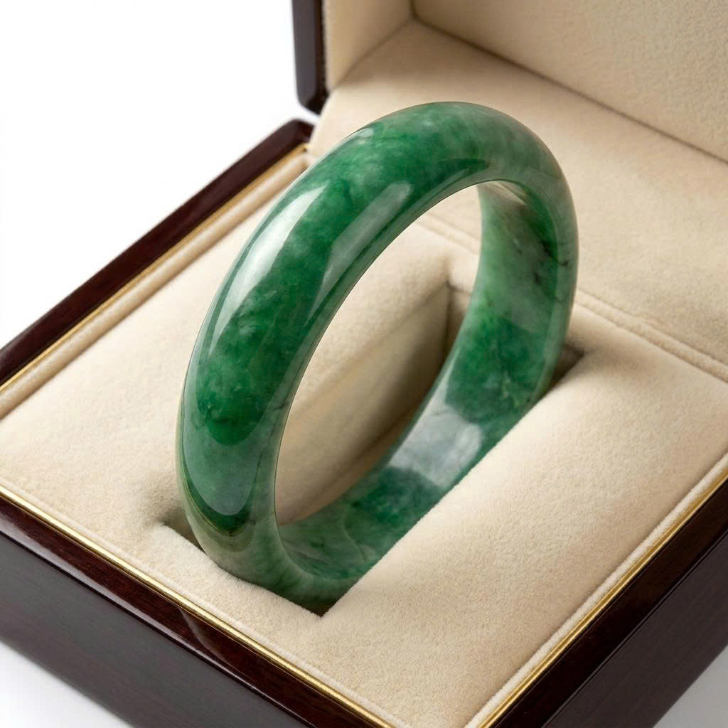 Vòng Cẩm Thạch Xanh Jadeite Jade — Vượng Khí Sinh Tài, Bình An Đồng Hành